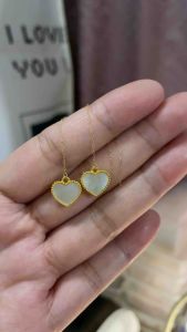 18K Gold Colored Heart Tictac Earrings (Lightweight Hollow Heart (10mm))