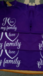 Family Travel T-Shirt Set - Purple Custom Design - Matching Outfits for Summer Vacation - 100% Cotton Soft & Durable - Sizes S to XXL - Perfect for Family Trips Road Trips Airport Looks Group Photos