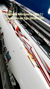 YAMAHA MIO SPORTY / MIO 1 / SOULTY DECALS EGO 2006-2007 DECALS (WATERPROOF LAMINATED FADE PROOF)