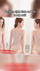 Áo gen Body suit định hình toàn thân thon gọn có móc cài trước - AG001