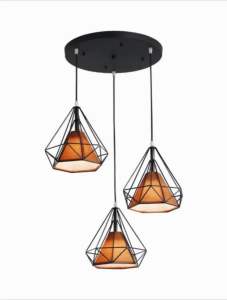 【COD&Ready&Free bulbs】Rohstar E27 Led Minimalist chandelier Nordic Pendant Living Restaurant Vintage Chandelier.