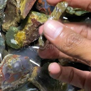 Bahan Batu Lumut Trenggalek Asli & Batu Akik Natural