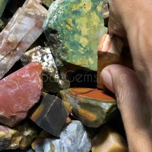 Batu akik campur termurah / bahan batu akik acak / bongkahan batu akik