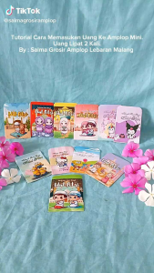 100 Pack Amplop Mini Kartun (Siap Pakai/Dilem)