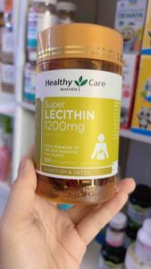 Viên uống mầm đậu nành Healthy Care Super Lecithin 1200mg đẹp da cân bằng nội tiết tố - Lọ 100v