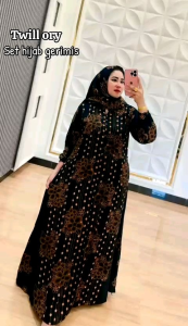 Gamis Set Hijab: Bahan Katun Alami, Desain Modern & Nyaman