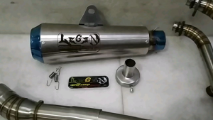 knalpot Ninja250fi Ninja250NewFi Ninjafi NinjaNewFi Ninja250Karbu NinjaKarbu NinjaZ250 Mt25 R25 Cbr250Rr header leheran kolong / underbelly free db killer free tag nama / logo suka-suka original Legend