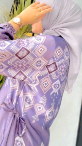 Gamis Friska Dress Silk Premium Motif  Terbaru Busui Freindly Fashion Wanita Muslim