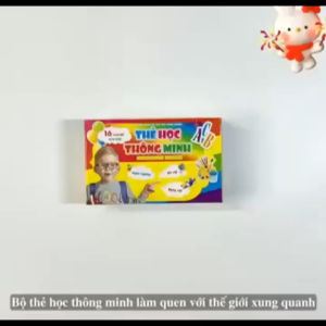 Bộ thẻ học thông minh cho bé 416 thẻ song ngữ Anh Việt 16 chủ đề gần gũi giúp bé phát triển trí thông minh. Flash card theo phương pháp giáo dục sớm Glenn Doman