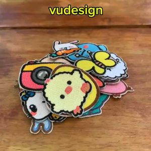 Sticker Dán Vải Sticker Ủi Thêu Quần Áo Balo Nhiều Hình Nhỏ Xinh Xắn Đánh Dấu Đồ Đồng Phục Cho Bé Đi Học Vudesign