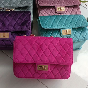 Tas Suede CLARISSA BAG - Bahan Beludru Wanita