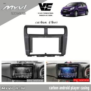 Vemart perodua myvi lagi best android player casing Carbon fiber accessories