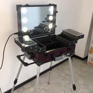 beautycase fullset kaki dan bluetooth tas makeup