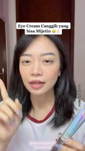 (BPOM) SKINTIFIC - 360 Crystal Massager Lifting Eye Cream Eye Gel Serum to Mengurangi Garis Halus Dan Kantong Mata with Niacinamide and Caffeine Krim Mata