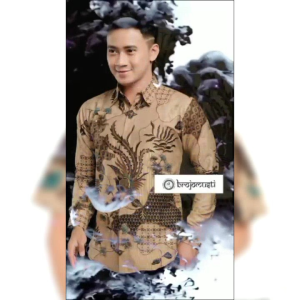 COUPLE BATIK KEMEJA AYAH DAN ANAK LAKI-LAKI LENGAN PANJANG DAN PENDEK MOTIF SEKAR JAGAT SOGANAN SIZE SMLXLXXL REGULER FIT