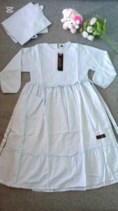 TERBARU!! Gamis anak perempuan TK/SD manasik haji katun