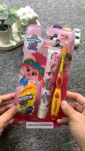 Paket sikat gigi dan pasta gigi kodomo anak (free hadiah)