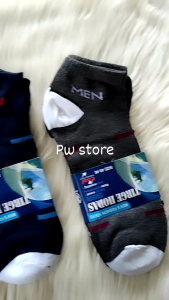 [3 PASANG] Kaos Kaki Sport Pendek Semata Kaki / Kaos Kaki Olahraga [MK TIRGE ECER]