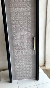 Pintu Kamar Mandi Coklat - Abu & Model Clasik Bahan PVC Tebal + Handle Mewah Engsel & Kunci Slot