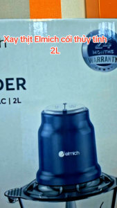 Máy xay thịt Elmich MCE8587 dung tích 2L công suất 500W - Kem Theo 1 Đầu Làm Ruốc/ Bóc Tỏi - Bảo Hành 24 Tháng