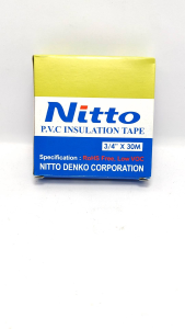 ISOLASI NITTO KABEL LISTRIK HITAM PVC/INSULATION TAPE 3/4 ISOLASI NITTO KABEL LISTRIK HITAM 3/4\\\"X30M