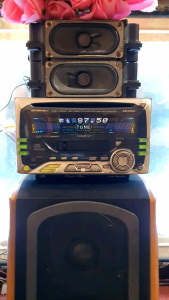 Máy phát nhạc liền Amply ADDZETS ADX 5555Z. Tính năng Bluetooth.Cd mp3.radio Tape catsset.