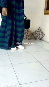 Gamis wanita terbaru bahan kaos salur premium ld 110 dan 120 cm model kekinian busui