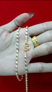 WG15 สร้อยคอ ทองคำขาว ลายหยดน้ำ(RK) เม็ด3มิล นน.1บ. พรีเมี่ยม เทียบแท้เยาวราช ไม่ลอกไม่ดำ ใส่อาบน้ำได้ มีใบรับประกัน