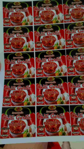 Sticker Label for Chili Garlic Sauce (size 2.2x1.5 28pcs) Label high quality print matibay glossy