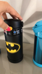 Authentic THERMOS FUNTAINER 12 Ounce DC Comics Batman Stainless Steel Vacuum Insulated Kids Straw Water Bottle