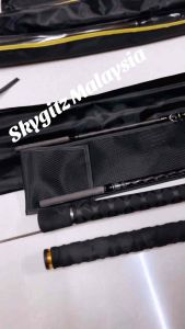 SKYGITZ MALAYSIA Field Operation Mekong Kolam Patin Solid Carbon 7”3 KAKI HEAVY rod GT popping Saltwater Jigging