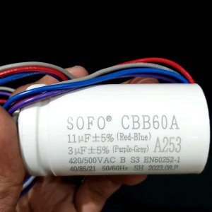 kapasitor mesin cuci sharp2 tabung a253 a252a254a255 sofo original 100%