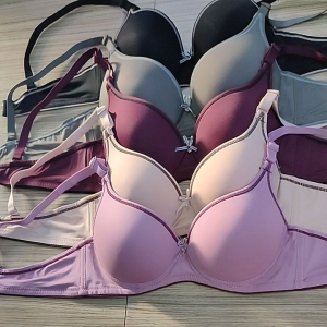 Push up Tshirt bra style with lining bra with wire 2hook bra detechable strap onhand sizes 34 3638capA&B