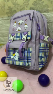 Tas Ransel Perempuan Tas Sekolah Anak Perempuan Karakter Cinnamorooll Combo Botol Raincover Termurah