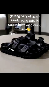 POSE SANDAL DUA STRAP SANDAL KEREN DAN STYLISH