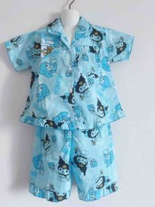 🌸ชุดนอนเด็ก 3-4ขวบ แขนสั้นขา3ส่วน ผ้าทีซีผ้าอองฟอง