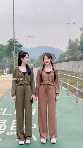 TANTANOD ชุดเซต เสื้อฮู้ดมีซิป กางเกงขายาว รุ่น Cosy