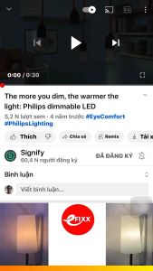 Dim to warm - Bóng Philips Master Ledbulb 3.4w e27 với công nghệ Dimtone