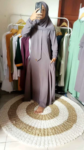 Gamis set davina kerudung segi4  terlaris