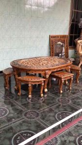 SET MEJA OSIN JATI MEWAH JEPARA FURNITURE