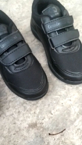 sepatu snekres anak laki - laki sepatu sekolah hitam polos anak 30 - 41