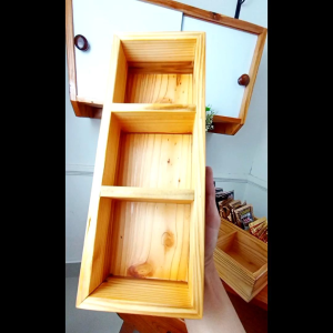 Kotak sekat ukuran 30x10×5 cm wooden storage box jati belanda