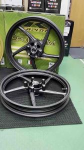 RAPIDO 501 SPORT RIM 1.6-1.6-17 Y15ZR Y16ZR LC135 Racing Size SportRim Pro Wheel LC Y15 Y16 5 Batang Rim 1.6 X 17 Ysuku EXCITER Sport Rim Black / Gold