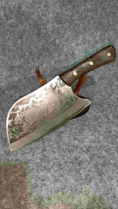 มีดครัว เหล็ก5Cr15Mov ด้ามจับไม้ชิงชัน