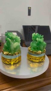 CẶP TỲ HƯU ĐÁ KIẾNG ĐÚC XOAY 360 độ -CAO 11x10cm- HỢP VỚI MỆNH - HÀNG LOẠI MỘT CAO CẤP