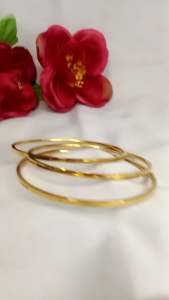 gelang kroncong dewasa titanium anti karat isi 3