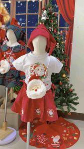 📍🧑‍🎄(แถมฟรีกระเป๋า)📌ส่งจากโรงงานไทย🧑‍🎄ชุดซานตี้(เซต4ชิ้น)🎄🧑‍🎄💕