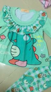 10-40kg bộ dài tay babydoll bé gái thun lạnh bao đẹp mềm mịn với nhiều hình in hot siêu cưng 281