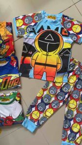 (9-21kg)  đồ bộ bé trai  tay ngắn quần dài thun lạnh 3D mickeys mềm mịn chất vải bao đẹp (919)