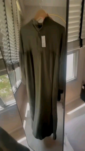Crinkle Long Dress